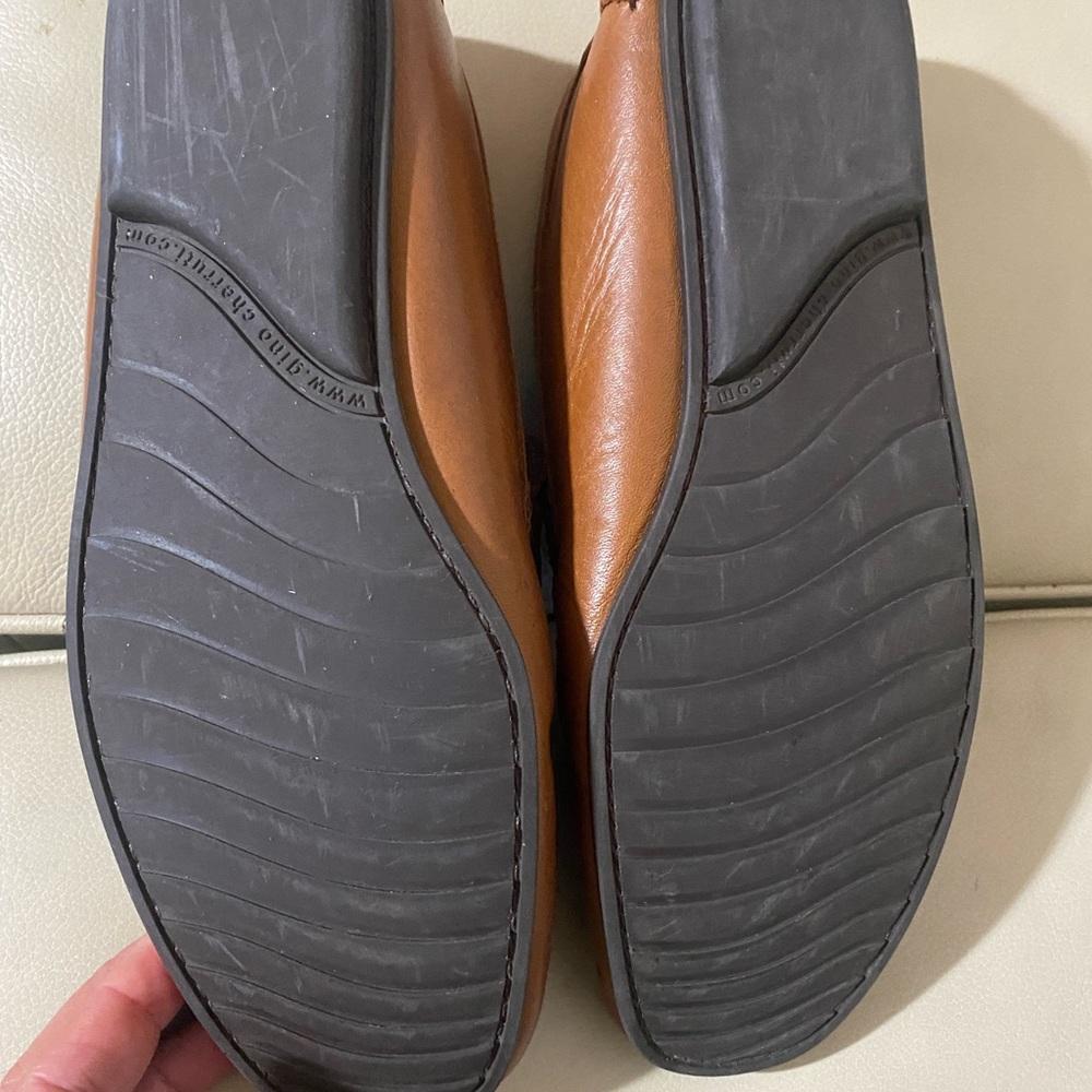 Choes s Gino Cherruti Slide On Brown Loafers. Size 6  mocasín Shoes - Picture 3 of 14